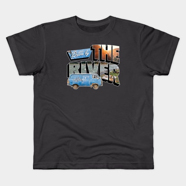 Visit The River Kids T-Shirt by dann